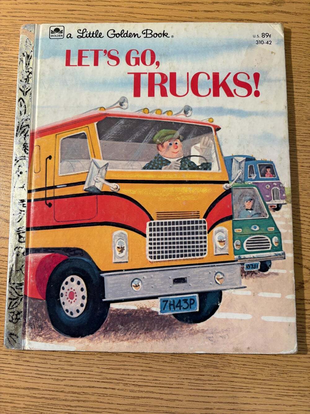 Vintage 1973 Little Golden Book – Let’s Go, Trucks!